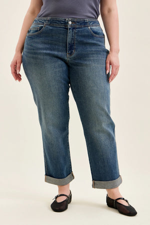 Doris Mid Rise Boyfriend with Adjustable Back Tab + Hollywood WB