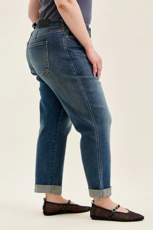 Doris Mid Rise Boyfriend with Adjustable Back Tab + Hollywood WB