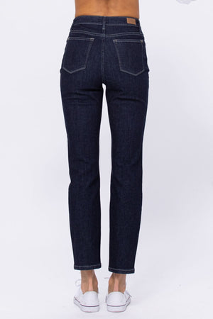 Judy Blue High Waist Dark Rinse Wash Mom Jeans