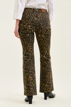 Judy Blue High Waist Leopard Print Bootcut Jeans