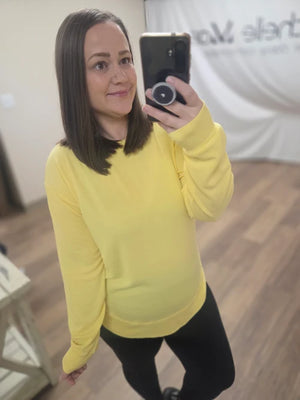 PREBOOK Robyn Ribbed Pullover - Sunshine