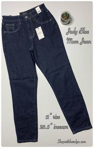 Judy Blue High Waist Dark Rinse Wash Mom Jeans