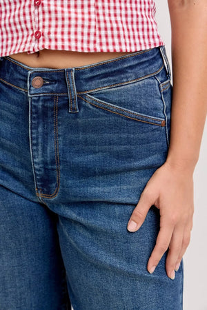 Judy Blue High Waist Relaxed Bermuda Jean Jort Shorts