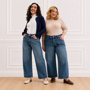 Judy Blue High Waist PETITE Rigid Magic Marlow Arc in Dark Time Weathered Indigo Jeans