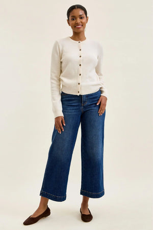 Judy Blue High Waist Tummy Control Claudia Ankle Wide Leg Jeans