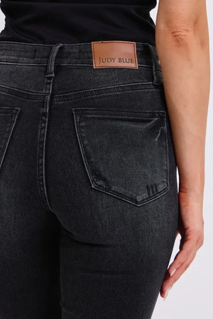 Judy Blue Mid Rise Tummy Control Sideline Sleek Skinnies