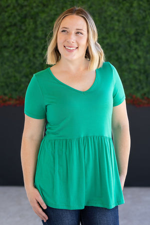Sarah Ruffle Short Sleeve - Green by Michelle Mae