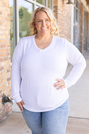 Larissa Long Sleeve - White by Michelle Mae