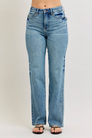 Judy Blue High Waist Tummy Control Slim Straight Leg Jeans