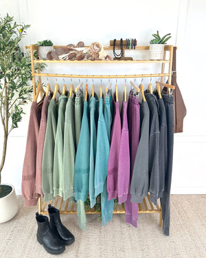 Ryker Vintage Wash Hoodie- Olive by Michelle Mae