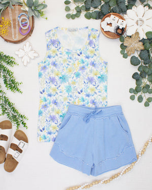 PREBOOK Ava Tank - Watercolor Wildflower