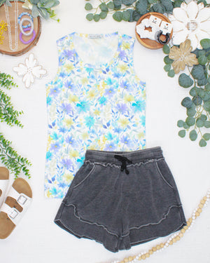 PREBOOK Ava Tank - Watercolor Wildflower