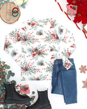 Blair Long Sleeve Top - Pineberry by Michelle Mae