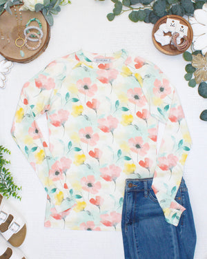 PREBOOK Blair Long Sleeve Top - Meadow Mist