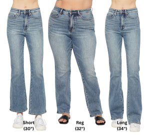 Judy Blue Tummy Control High Waist Bootcut Jeans - 2 inseams Short, Regular