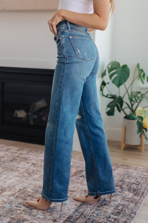 Judy Blue High Waist Tummy Control 90's Straight Jeans