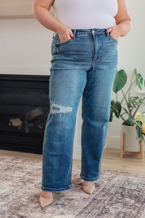 Judy Blue High Waist Tummy Control 90's Straight Jeans