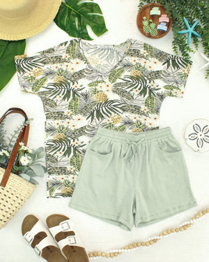 Chloe Cozy Top - Pineapple Leaf by Michelle Mae