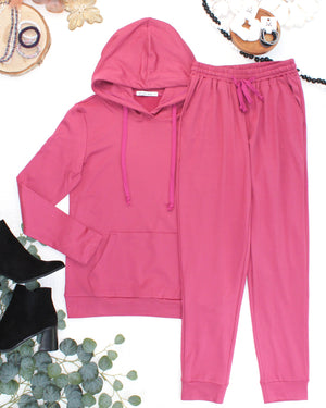 PREBOOK Cloud Hailey Pullover Hoodie - Raspberry