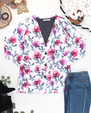 PREBOOK Cori Cardigan - Moonlit Floral