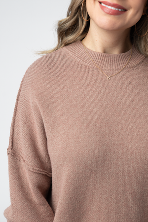 Aurora Cozy Sweater - Rose Gold by Michelle Mae