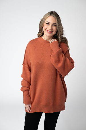 Aurora Cozy Sweater - Pumpkin Spice by Michelle Mae