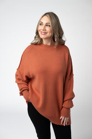 Aurora Cozy Sweater - Pumpkin Spice by Michelle Mae