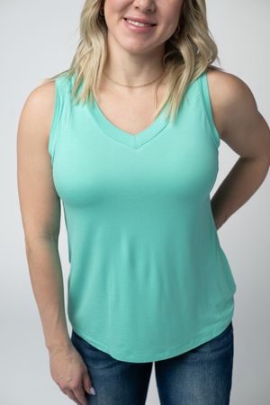 Noelle Tank - Turquoise by Michelle Mae