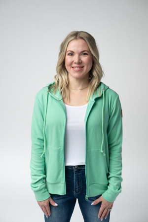 Fullzip Hoodie - Aquamarine by Michelle Mae