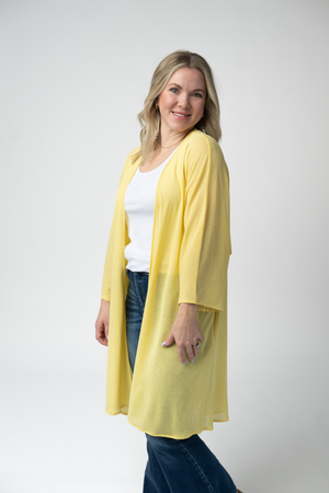 Ellie Cover-Up Kimono - Lemon by Michelle Mae