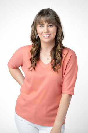 PREBOOK Emerson Waffle Top - Coral