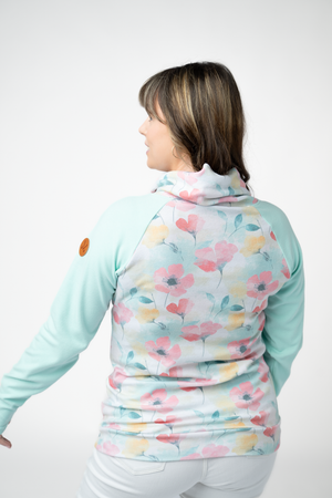 PREBOOK Classic Zoey ZipCowl Sweatshirt - Meadow Mist Mix