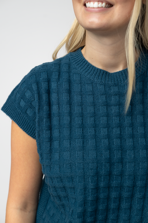 Kelly Knitted Top - Teal by Michelle Mae
