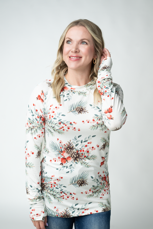 Blair Long Sleeve Top - Pineberry by Michelle Mae