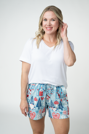 Jamie Lounge Shorts - Winter Gnome by Michelle Mae