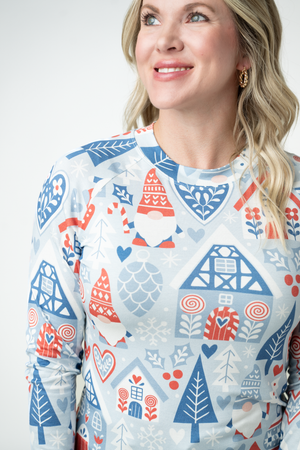 Blair Long Sleeve Top - Winter Gnome by Michelle Mae