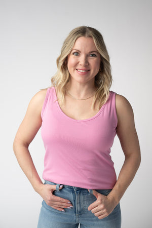 Kennedy Tank - Pink by Michelle Mae