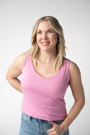 Kennedy Tank - Pink by Michelle Mae
