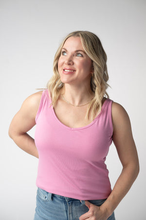 Kennedy Tank - Pink by Michelle Mae