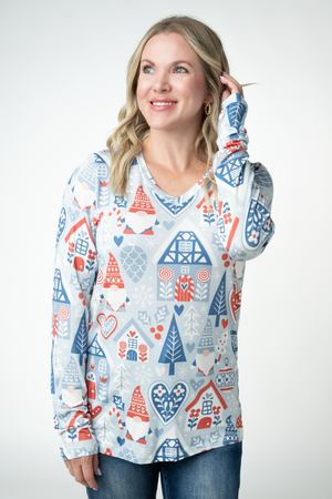 Larissa Long Sleeve - Winter Gnome by Michelle Mae