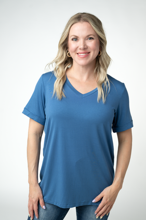 Sophie Top - Winter Blue by Michelle Mae