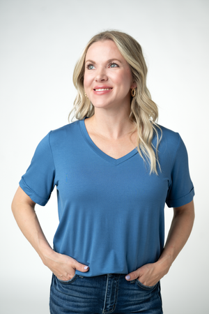Sophie Top - Winter Blue by Michelle Mae