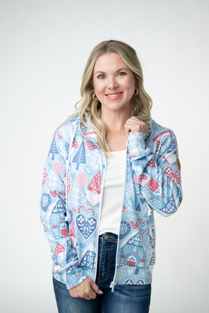 Fullzip Hoodie - Winter Gnome by Michelle Mae