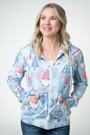 Fullzip Hoodie - Winter Gnome by Michelle Mae