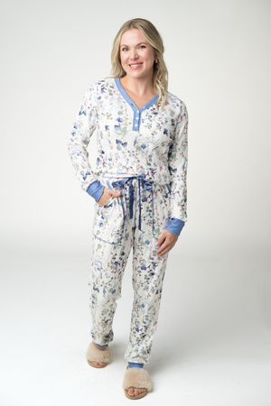 Cozy Pajama Set - Olive Meadow by Michelle Mae
