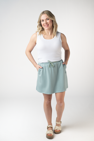 Serena Luxe Skort - Ocean Blue by Michelle Mae