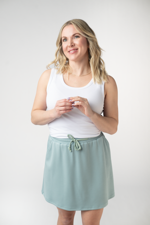 Serena Luxe Skort - Ocean Blue by Michelle Mae