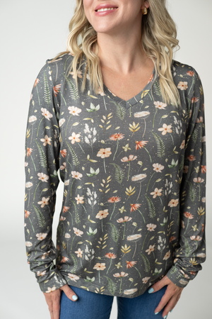 Larissa Long Sleeve - Wildflower Meadow by Michelle Mae