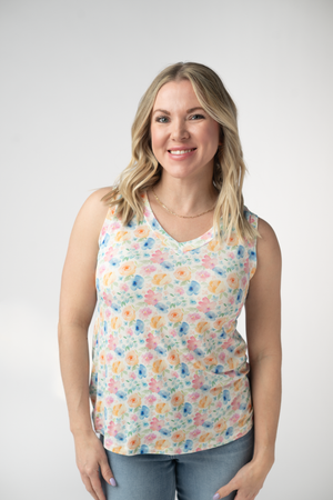 Noelle Tank - Petal Gardens by Michelle Mae