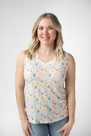 Noelle Tank - Petal Gardens by Michelle Mae